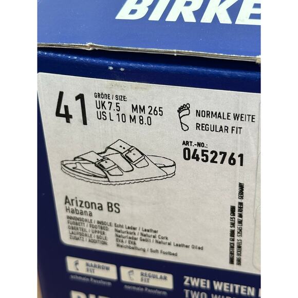 Birkenstock Arizona Soft Footbed Oiled Leather Habana Sandals Size 41 US W10/M8 - Picture 11 of 11